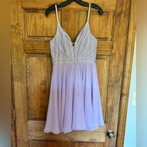 Lavender Homecoming Dress